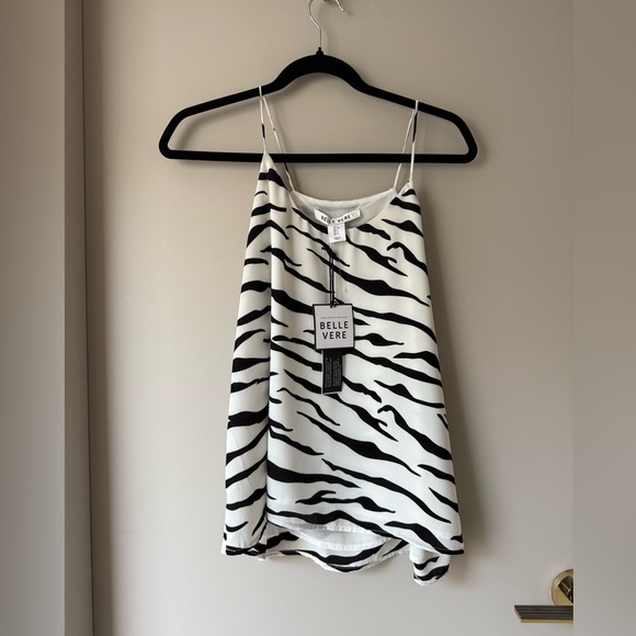 Belle Vere BNWT women’s zebra print blouse - Picture 1 of 4